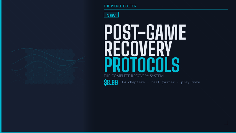 Post-Game Recovery Protocols — top pickleball injury guide